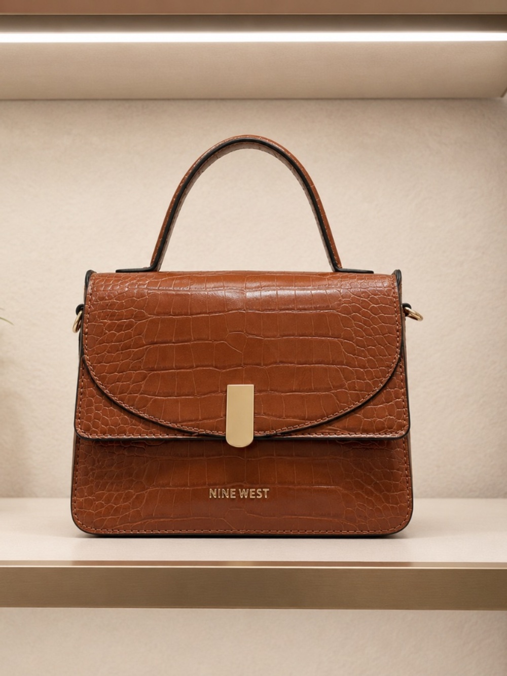 Nine West Skylar, Brown Top Handle Tote/Crossbody Bag.